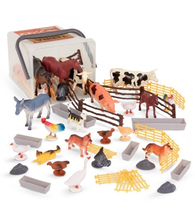 Terra Cubo marrón claro Animales de gran