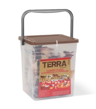 Terra Cubo marrón claro Animales de gran