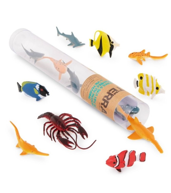 Terra Tubo de 14 animales marinos 5-12 c