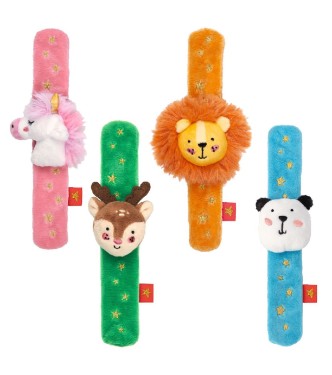 Pulsera tela navideña