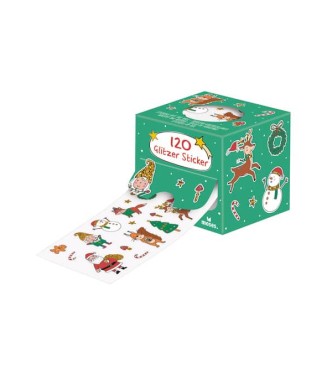 120 sticker navideños