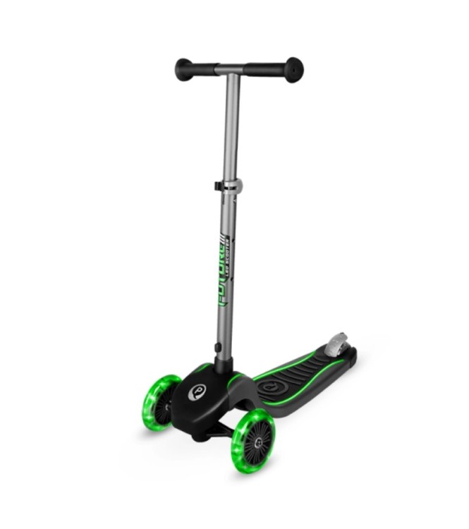 ECO Future Scooter Plegab Verde con LED