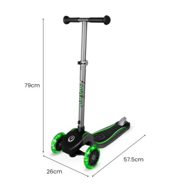 ECO Future Scooter Plegab Verde con LED