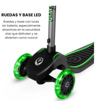 ECO Future Scooter Plegab Verde con LED