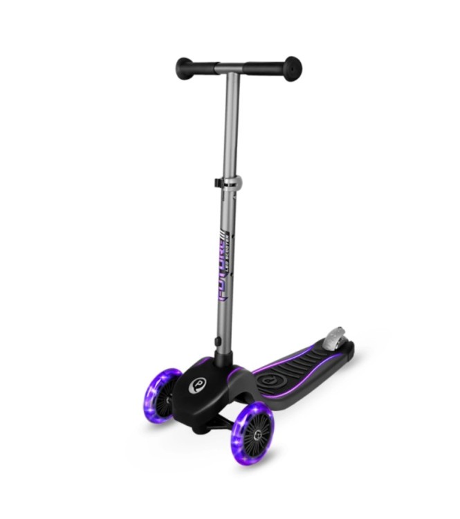 ECO Future Scooter Plegab Morado con LED