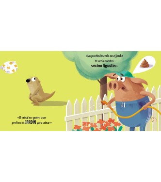 La nutria ete descubre el orinal