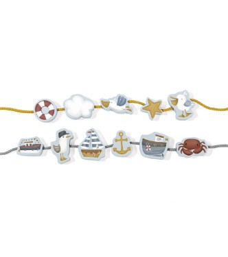 Figuras de madera para enlazar - Sea