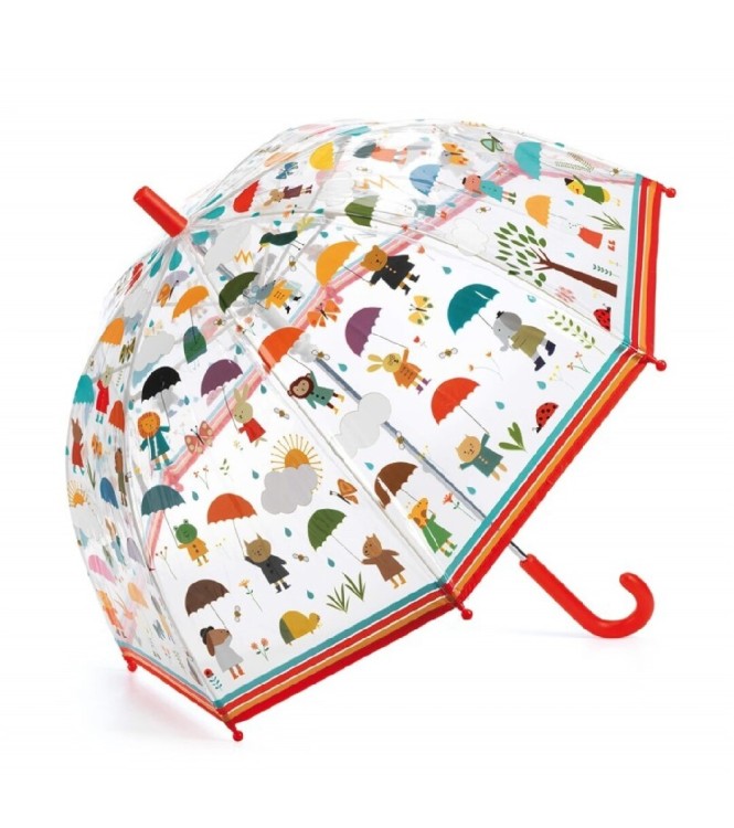 Paragüas mediano Bajo la lluvia