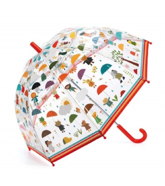 Paragüas mediano Bajo la lluvia