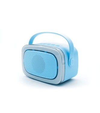 Karaoke con luz y 2 micrófonos  AZUL