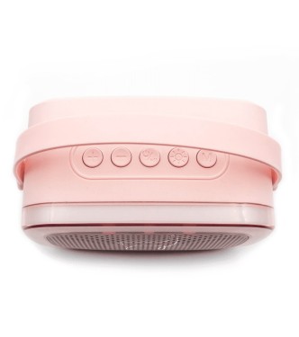 Karaoke con luz y 2 micrófonos  ROSA