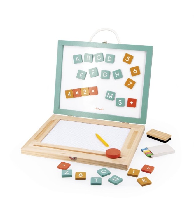 Pizarra letras mayúsculas 4 en 1