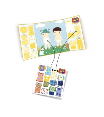 Pegatinas reposicionables La Ropa