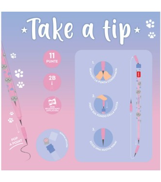 PORTAMINAS APILABLE+GOMA KITTY