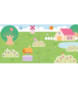 Pegatinas reposicionables Granja