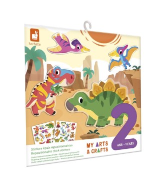 Pegatinas reposicionables Dinosaurios