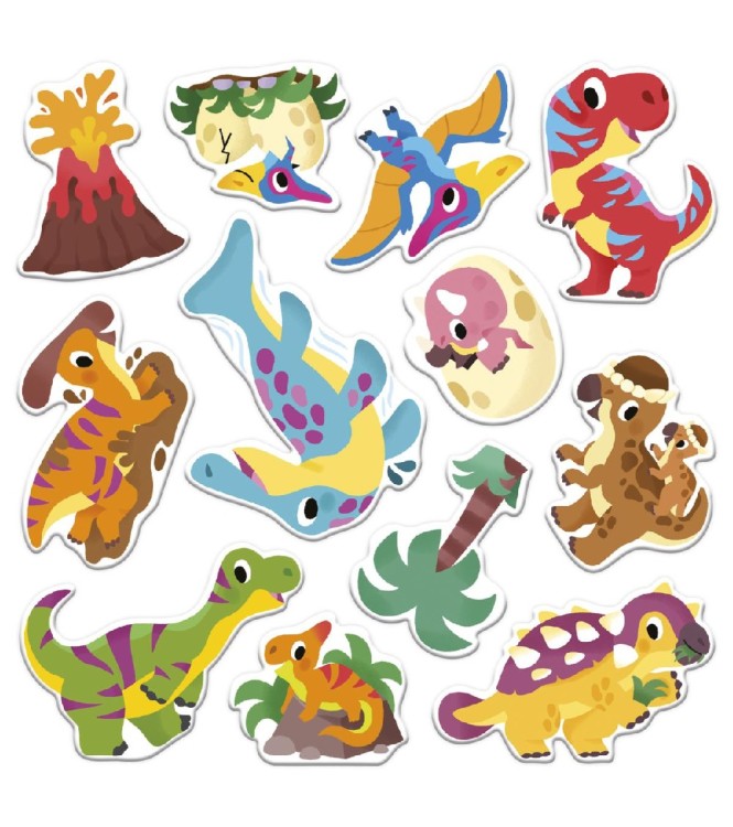 Pegatinas reposicionables Dinosaurios