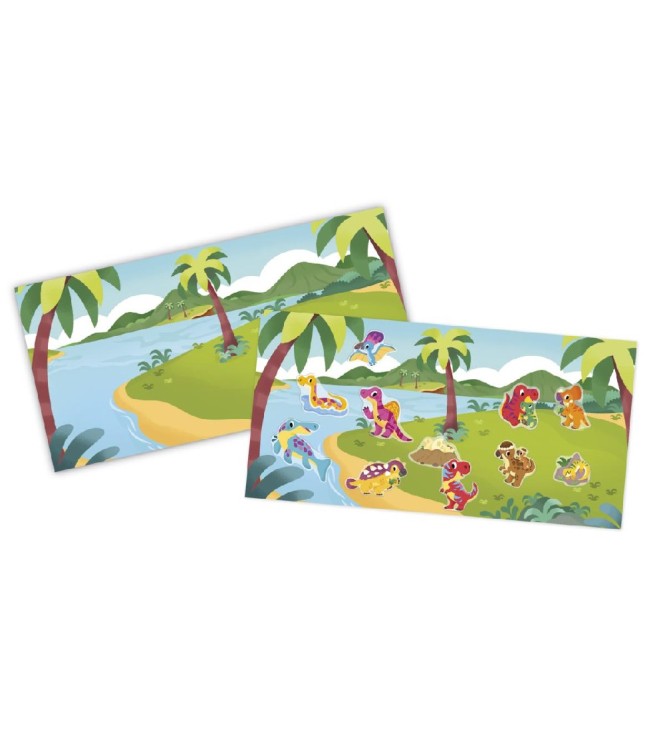 Pegatinas reposicionables Dinosaurios