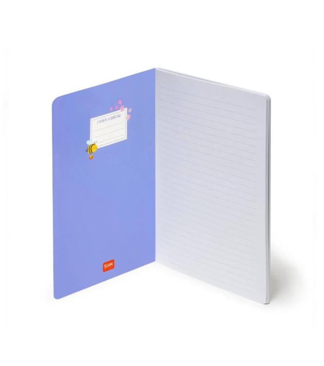Cuaderno rayado Bee Legami A5