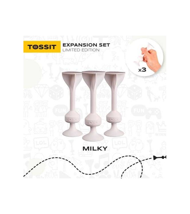 TOSSIT 3 DARDOS SILICONA MILKY