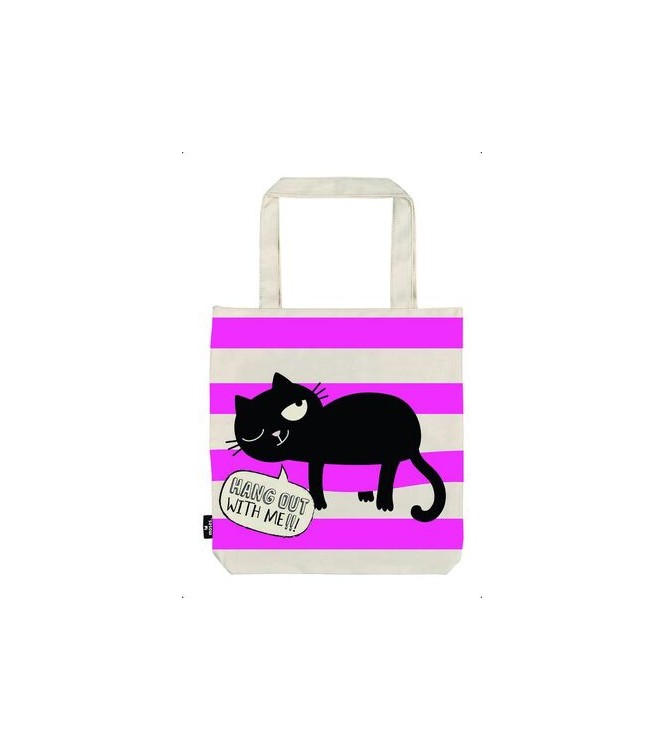 Totte bag - Gato Rayas Rosas