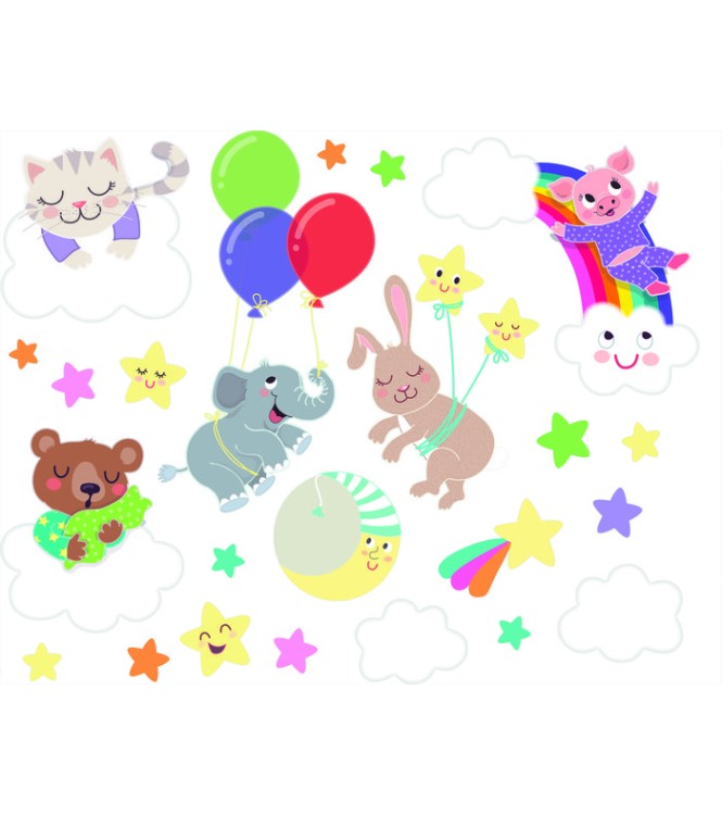 Pegatinas de ventana fosforescentes