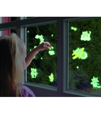 Pegatinas de ventana fosforescentes
