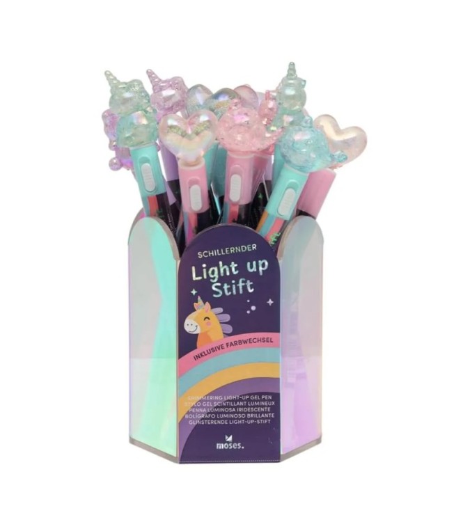 Bolígrafo Unicornio Luminoso