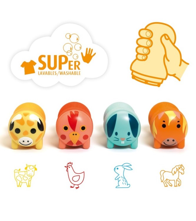 Sellos animales granja