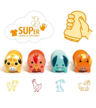 Sellos animales granja