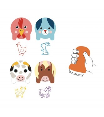 Sellos animales granja