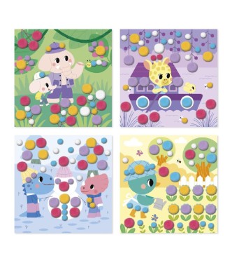 Manualidad de pompones