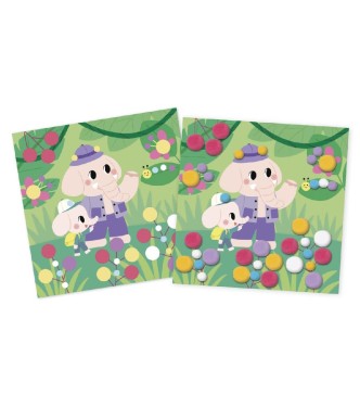 Manualidad de pompones