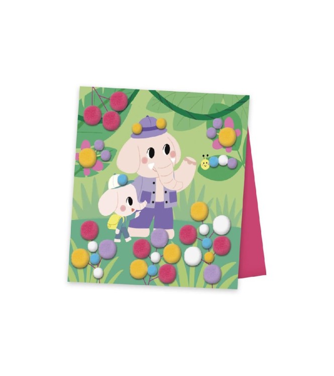 Manualidad de pompones