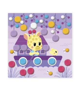 Manualidad de pompones