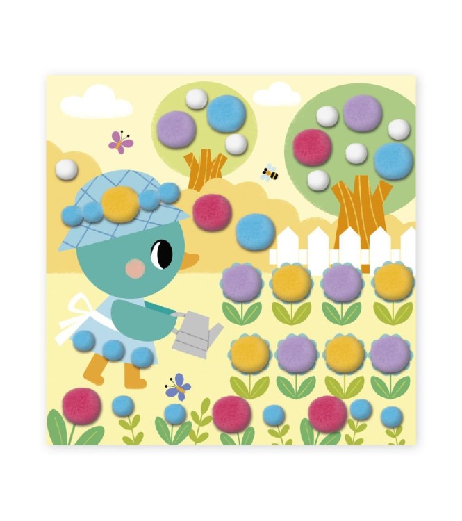 Manualidad de pompones