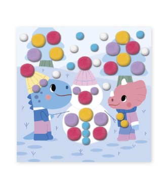 Manualidad de pompones