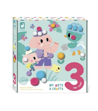 Manualidad de pompones