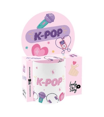 TAZA CERÁMICA 330ML - K-POP VIBES