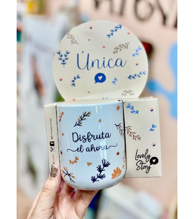 Taza de cerámica "Disfruta el ahora"